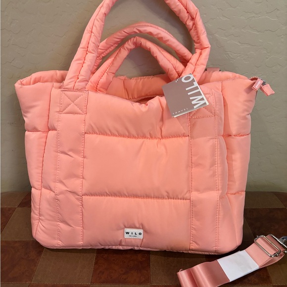 Wilo The Label Coral Double Strap Tote Bag - Picture 2 of 13